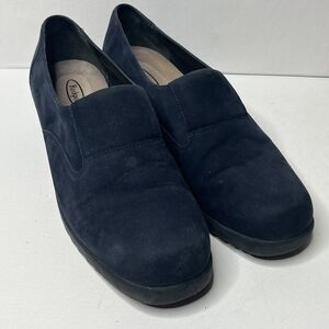 Rockport Black Suede Leather Slip On Loafers Comfort Shoes Womens size 6M